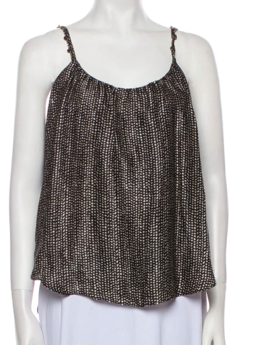 L'Agence Silk Printed Blouse Black | Size: XS